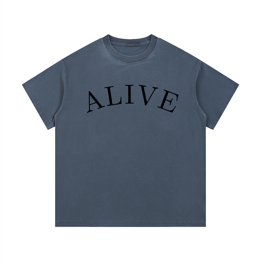 "ALIVE." Vintage Wash Cotton T-Shirt