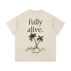 "ALIVE" Vintage Wash Cotton T-Shirt