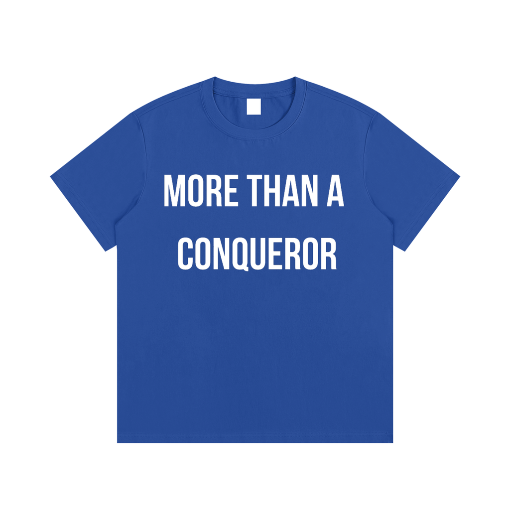 "MORE THAN A CONQUEROR" Essential Cotton T-Shirt