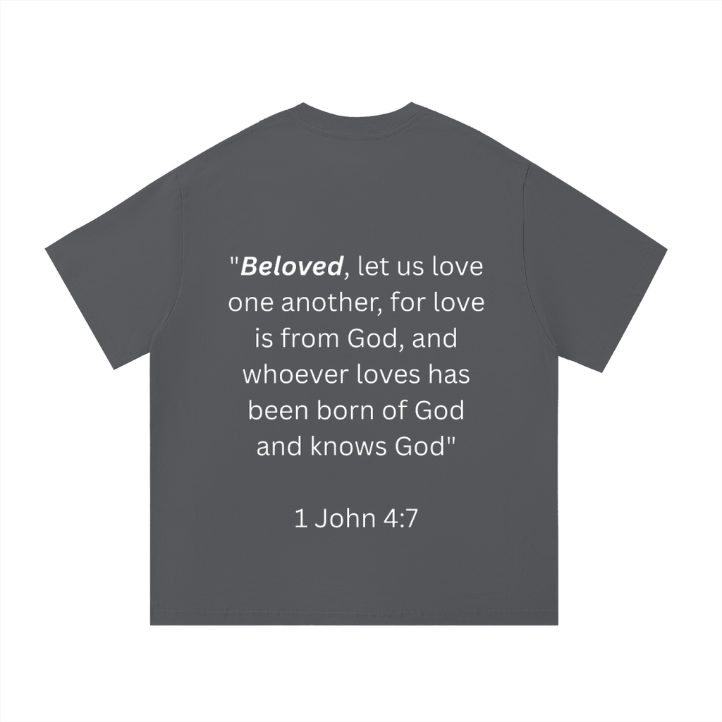 "BELOVED." Essential Cotton T-Shirt