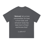 "BELOVED." Essential Cotton T-Shirt