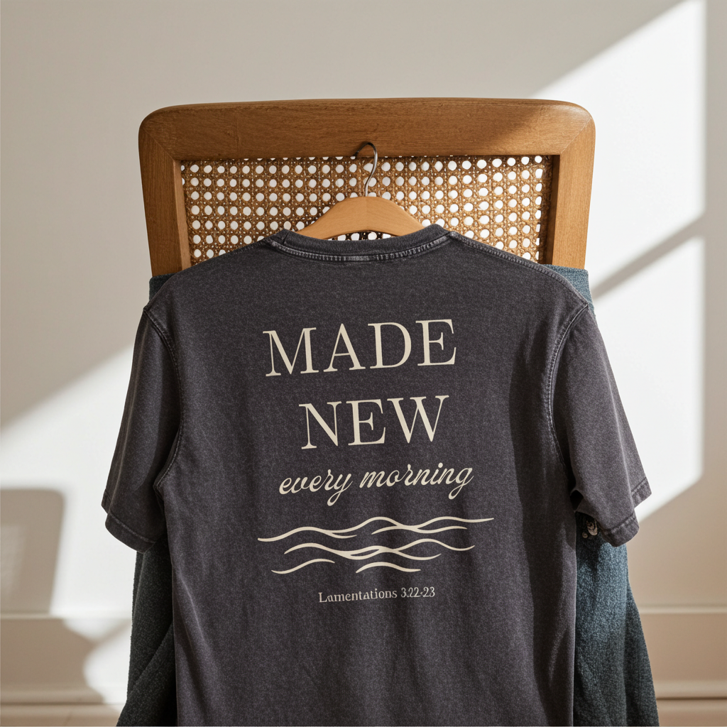 "REFRESHED" Mineral Wash Boxy Cotton T-Shirt
